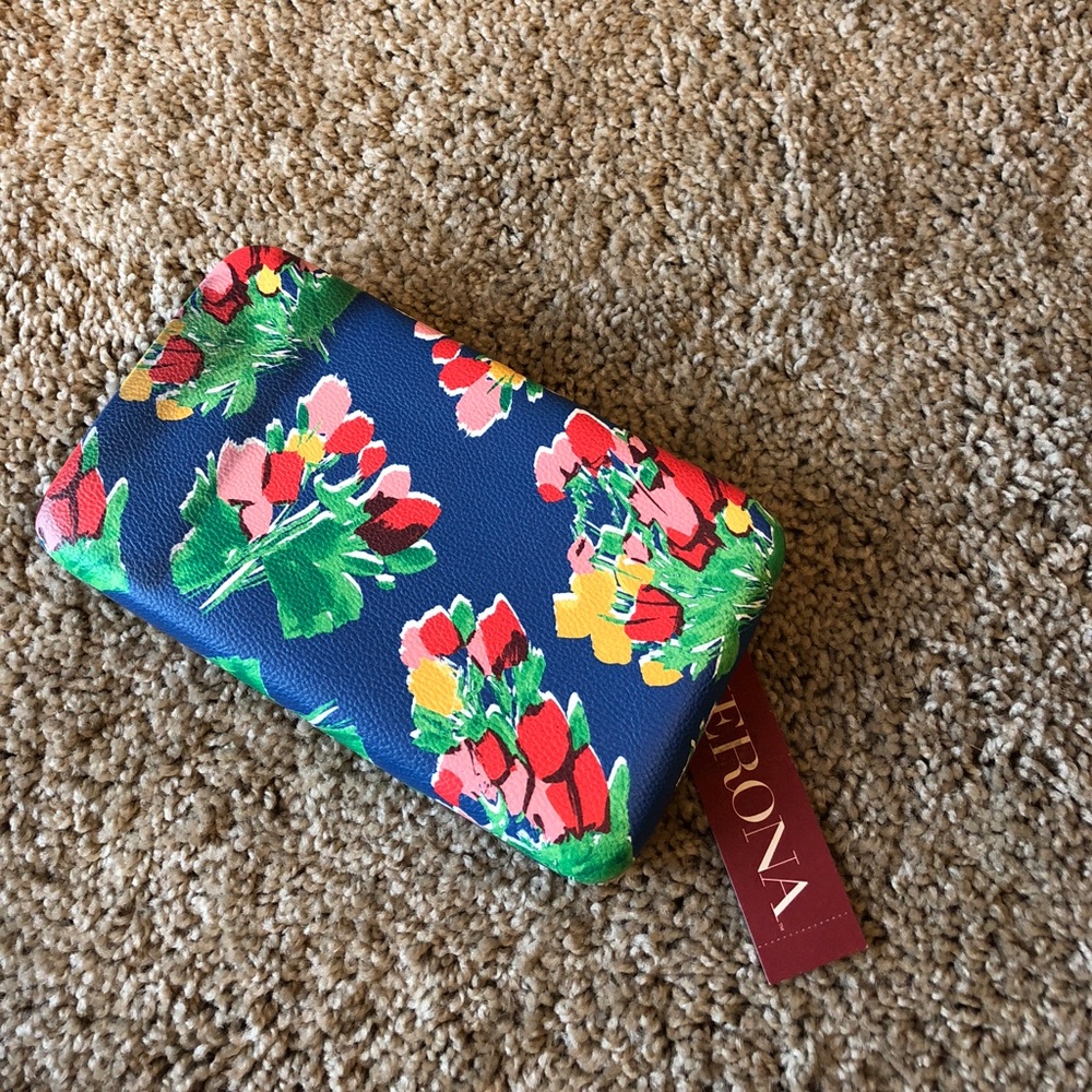 Merona Wallet/Clutch Floral Multicolored